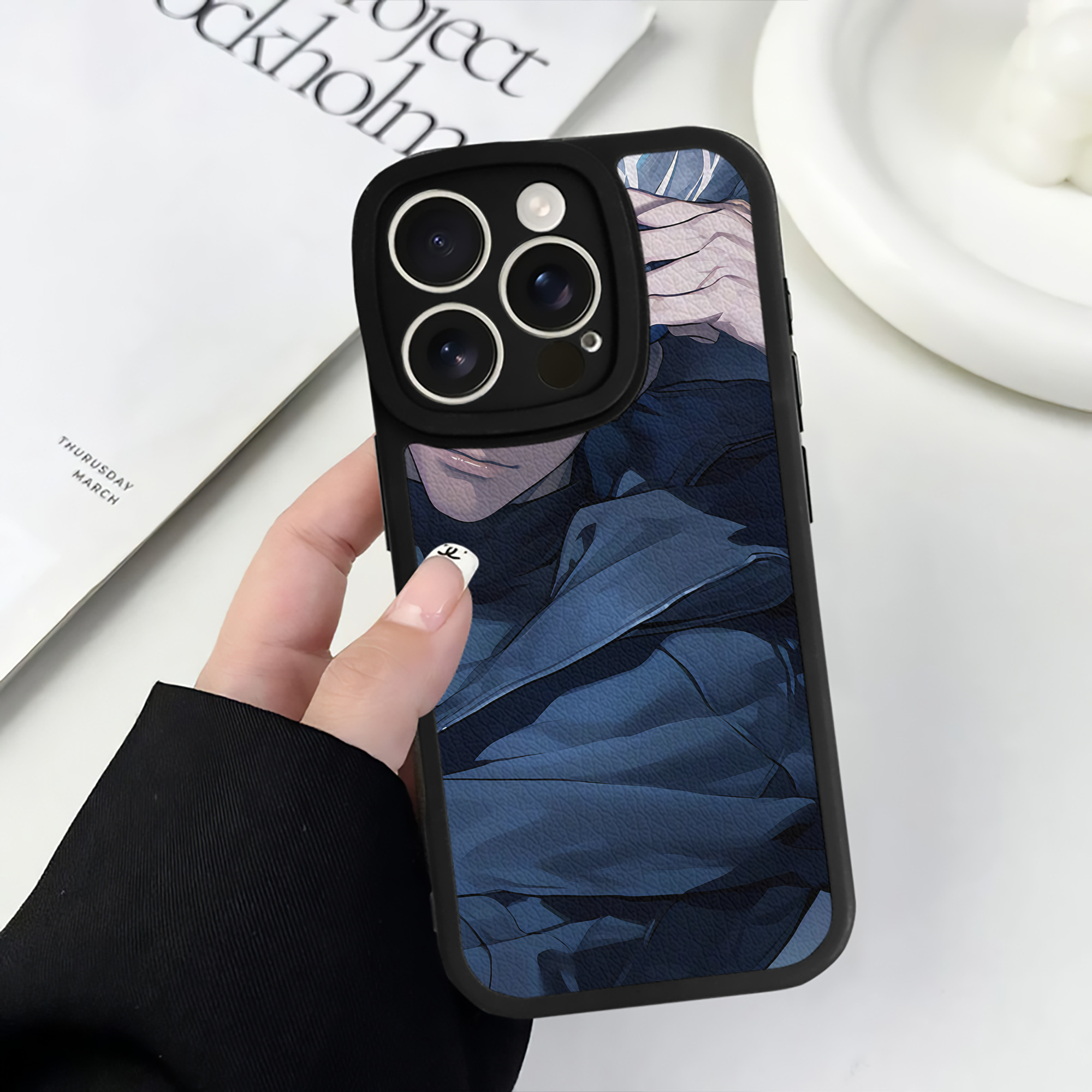 （画像用） 呪術廻戦 Jujutsu Kaisen 【iPhone 16シリーズ対応】シリコンスマホケース（レザー調） 材質：シリコン
